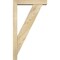 Ekena Millwork Traditional Block Rough Sawn Bracket w/ Offset Brace, Douglas Fir, 4"W x 16"D x 28"H BKT0402X16X28TRA05RDF - alternate 4
